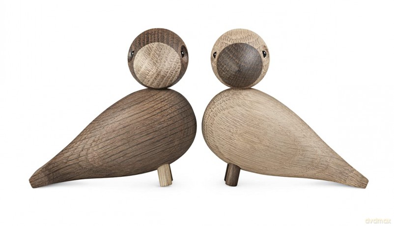 Kay Bojesen - Small Lovebirds Oak
