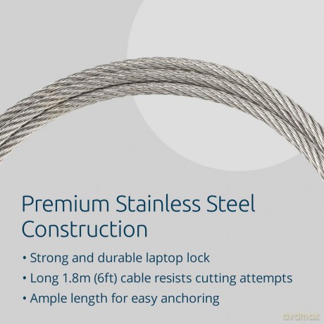 Kensington - EQ Slim Nanosaver 2.0 Keyed Laptop Lock