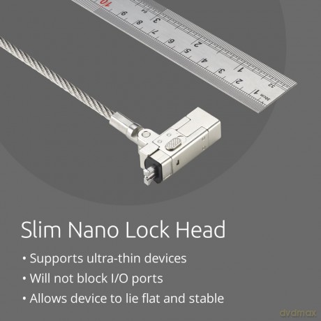 Kensington - EQ Slim Nanosaver 2.0 Keyed Laptop Lock