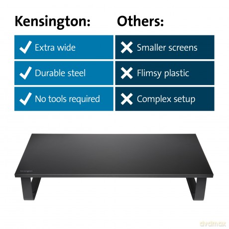 Kensington - Monitor stand extra wide - Black