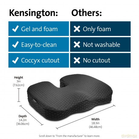 Kensington - Premium Seat cushion cool-gel - Black