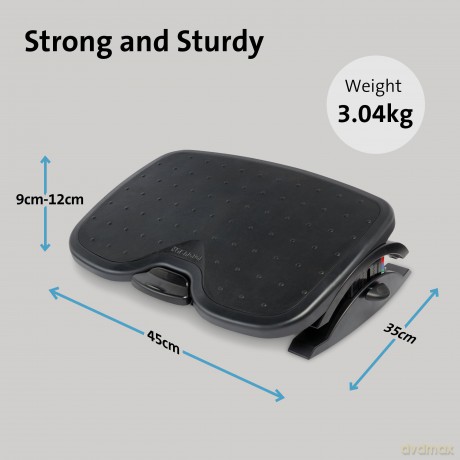Kensington - SoleMate Plus SmartFit Footrest - Black