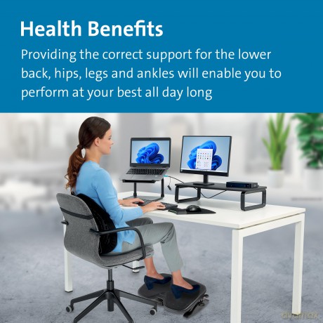 Kensington - SoleMate Plus SmartFit Footrest - Black