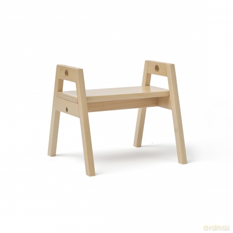 Kids Concept - Adjustable Stool SAGA Blonde - Natur - 30x30x32 cm