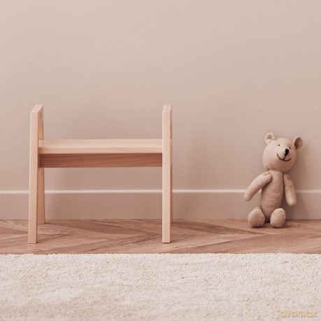Kids Concept - Adjustable Stool SAGA Blonde - Natur - 30x30x32 cm