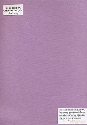 Papier Czerpany A4 P_616 260gsm Wrzosowy [SZKOŁA]