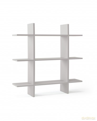 Kids Concept - Wall Shelf 3 Level STAR - Grey - 0x15x70 cm