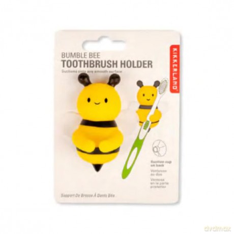Kikkerland - Bumble Bee Toothbrush Holder - 5.5 cm x 6.75 cm x 3.25 cm