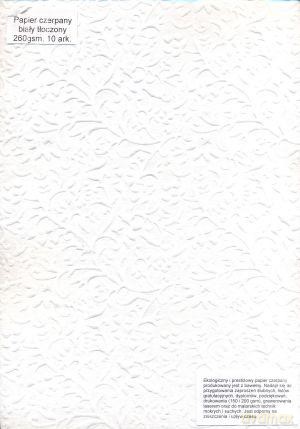 Papier Czerpany A4 P_621 260gsm Biały Tłoczony [SZKOŁA]