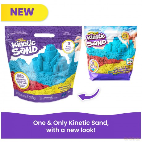 Kinetic Sand - Primary Colour Bag - 2,7kg (6065104)