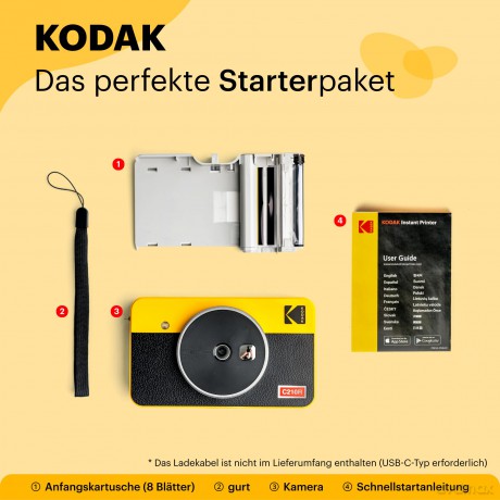 Kodak - MiniShot 2 combo Retro Yellow