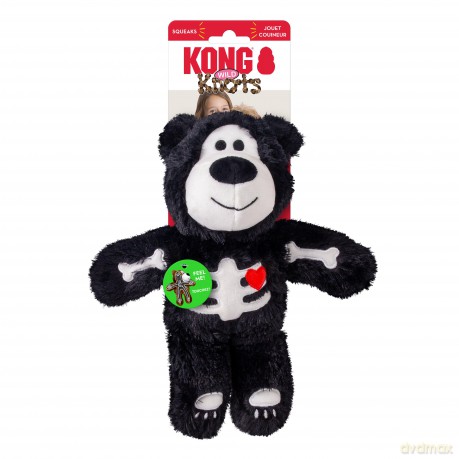KONG - Halloween Wildknots Skeleton Bear Mix - 26.5 x 23 x 9 cm
