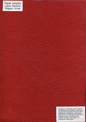 Papier Czerwony Tłoczony A4 P_522 150gsm Czerwony Tłoczony [SZKOŁA]