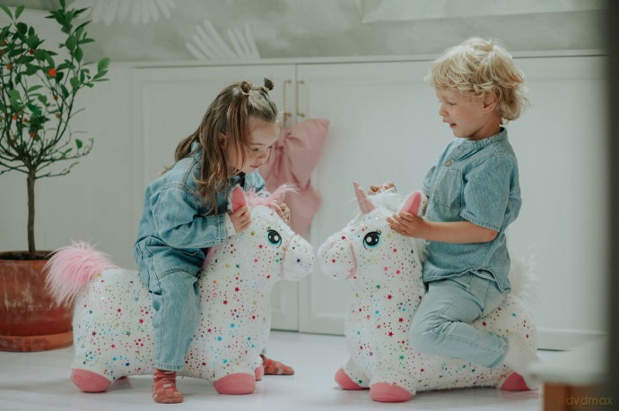 KREA Hop And Bounce Plush Horse, Rainbow (36-2033)