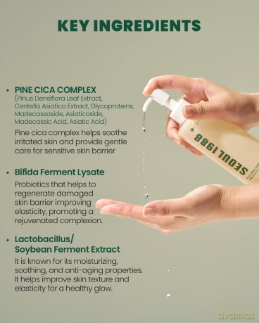 KSECRET - SEOUL 1988 Cleansing Oil - Pine Cica 1% + Probiotics - 200 ml