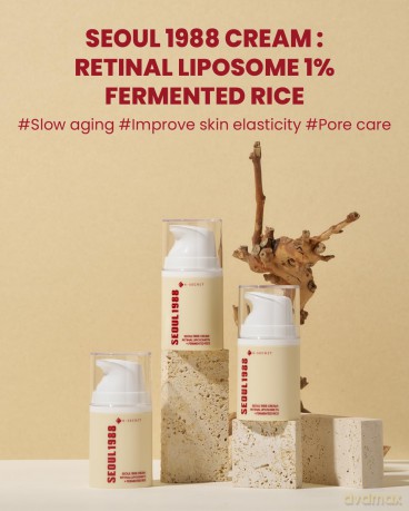KSECRET - SEOUL 1988 Cream - Retinal Liposome 1% + Fermented Rice - 50 ml