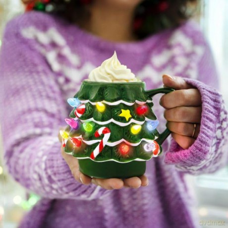 Led Christmas Tree Mug
