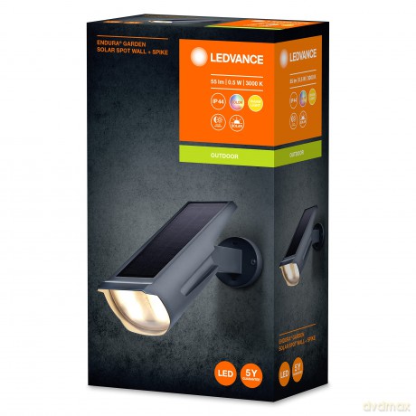 Ledvance - Endura Garden Solar Spot Wall&Spike 55lm 0,5W/RGBW 175mm