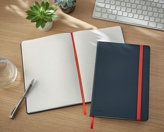 Leitz - Cosy Notebook Hard Cover Large Grey - Ruled