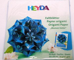 Papier Do Origami 20 X 20 Cm Turkus [SZKOŁA]