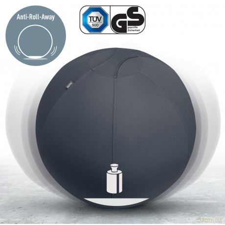 Leitz - Ergo Balance ball anti-roll-away 55cm - Dark grey