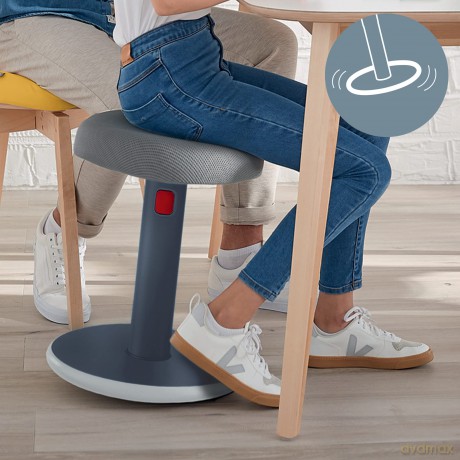 Leitz - Ergo Cozy Active sit-stand balance chair - Grey