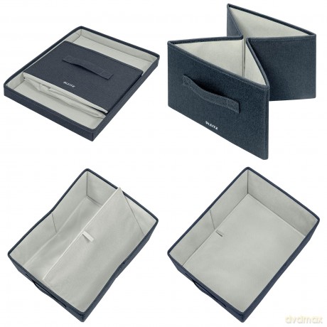 Leitz - Fabric Storage Box 2 Pieces - Grey