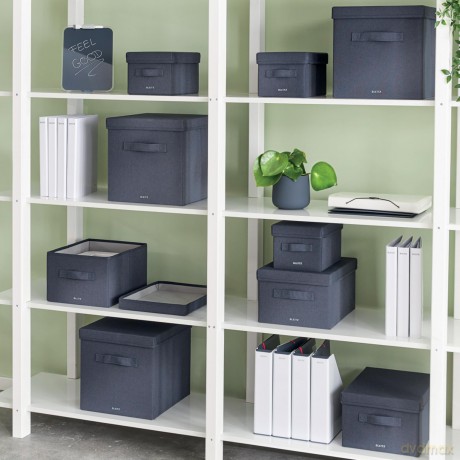 Leitz - Fabric Storage Box 2 Pieces - Grey
