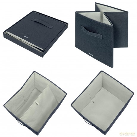 Leitz - Fabric Storage Box 2 Pieces - Grey