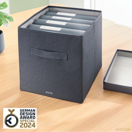 Leitz - Fabric Storage Box 2 Pieces - Grey