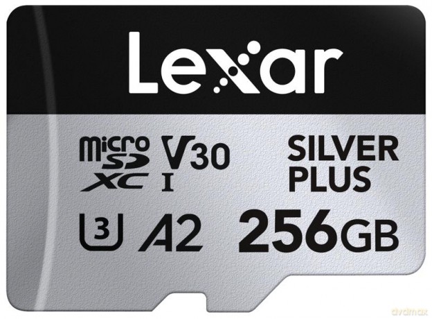 Lexar - microSDXC Professional SILVER Plus UHS-I/U3/A2/4K R205/W150 (V30) - 256GB
