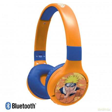 Lexibook - 2 in 1 foldable Naruto Design Headphones (HPBT010NA)