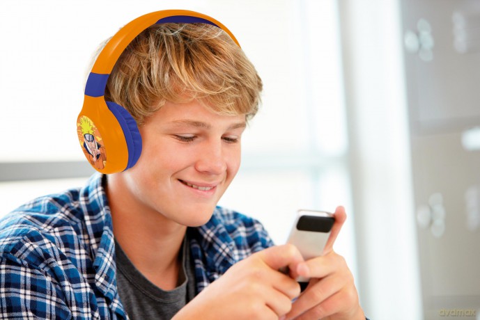 Lexibook - 2 in 1 foldable Naruto Design Headphones (HPBT010NA)