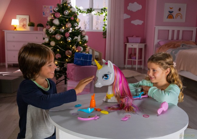 Lexibook - My Magic Interactive Unicorn Styling Head (SHUNI)