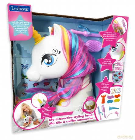 Lexibook - My Magic Interactive Unicorn Styling Head (SHUNI)