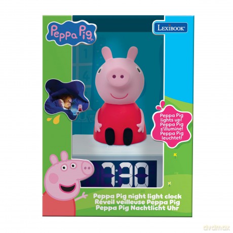Lexibook - Peppa Pig Nighlight Alarm Clock with sounds (RL800PP)
