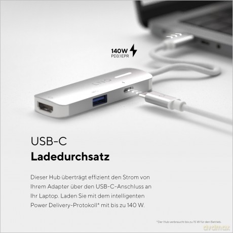 LINQ - 3in1 140W USB-C Multiport Hub