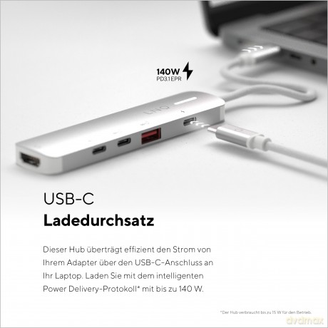 LINQ - 5in1 PRO 140W USB-C Multiport Hub