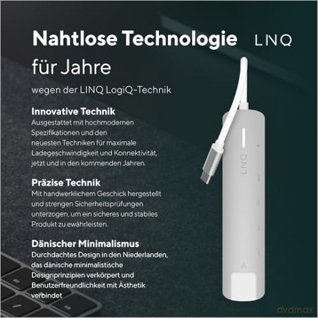 LINQ - 6in1 PRO 140W USB-C Multiport Hub