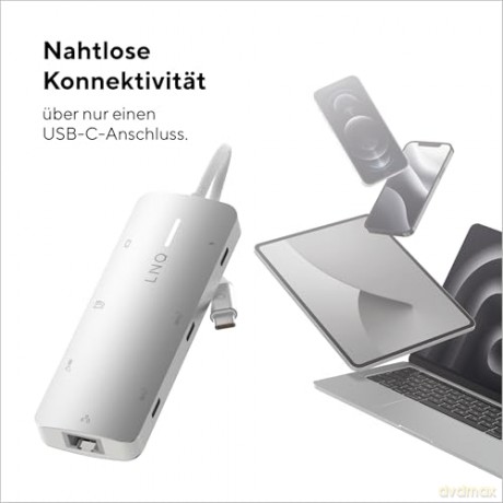 LINQ - 8in1 PRO 140W USB-C Multiport Hub