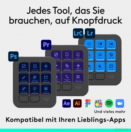 Logitech - MX Creative Console - Graphite