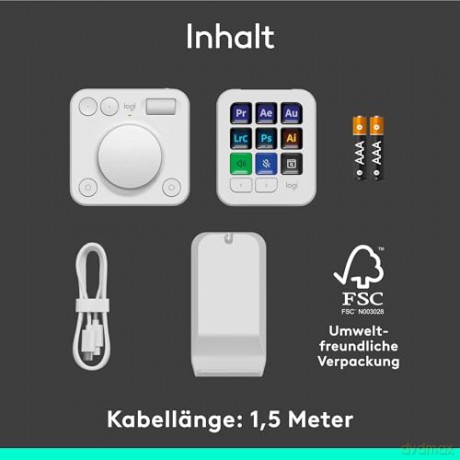 Logitech - MX Creative Console - Pale Grey