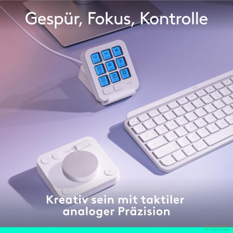 Logitech - MX Creative Console - Pale Grey