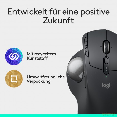 Logitech - MX Ergo S Advanced Wireless Trackball Black