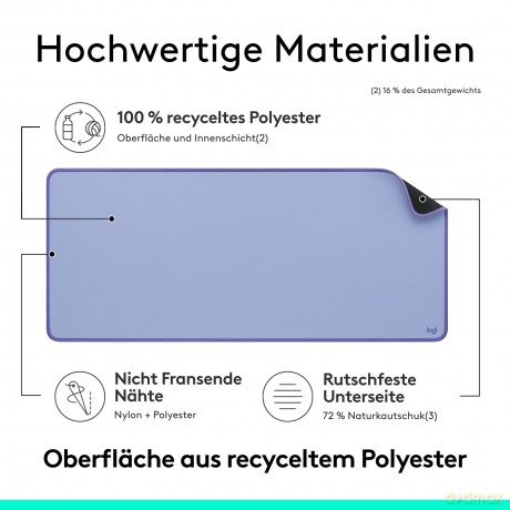 Logitech - Studio Series Desk Mat - Lilac