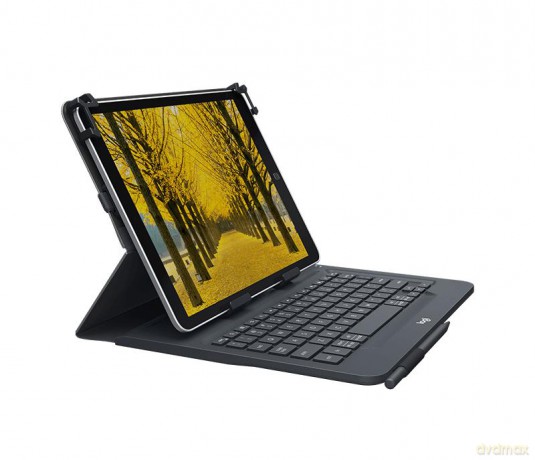 Logitech - Universal Folio w/Keyboard, 10 - Black (Nordic)