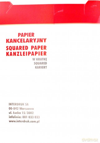 Papier Kancelaryjny W Kratkę A3/500 Arkuszy [SZKOŁA]