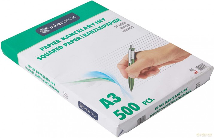 Papier Kancelaryjny W Linię A3/500 Arkuszy [SZKOŁA]