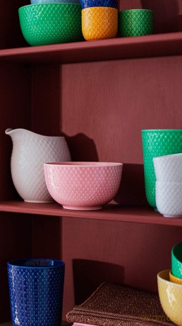 Lyngby Porcelan - Rhombe Color Bowl 11 cm - Rosa