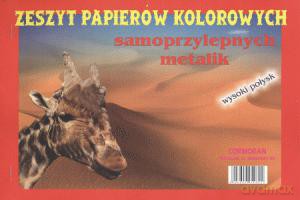 Papier Kolorowy A4 Samoprzylepny Metalik [SZKOŁA]